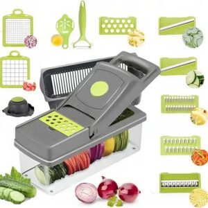 14 in 1 Multifunctional Vegetable Chopper, Slicer, With Container Box