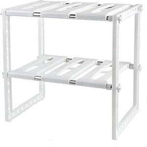 Expandable Under Sink Organizer Storage Sink Rack 2 Tiers