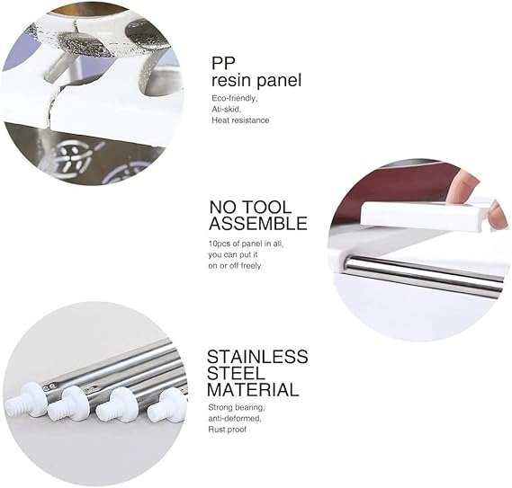 Expandable Under Sink Organizer Storage Sink Rack 2 Tiers