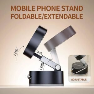 Foldable Vacuum Magnetic Car Phone Holder - Image 3
