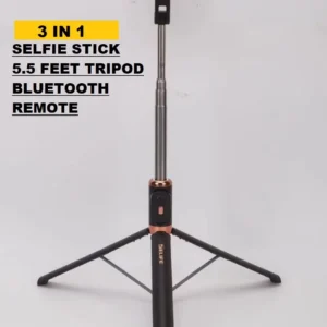Live Stream Phone Stand with Mirror LED Selfie Stick Phone Holder Bluetooth Remote Control - Image 4