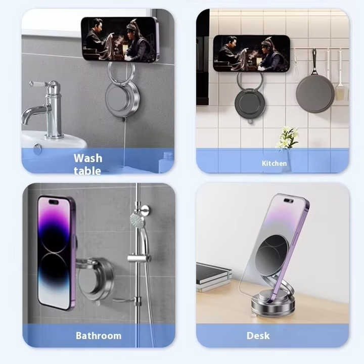 Vacuum Suction Foldable Mobile Phone Holder - Image 4