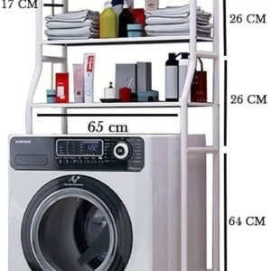 Three Layers Washing Machine Storage Shelf Rack - Image 2