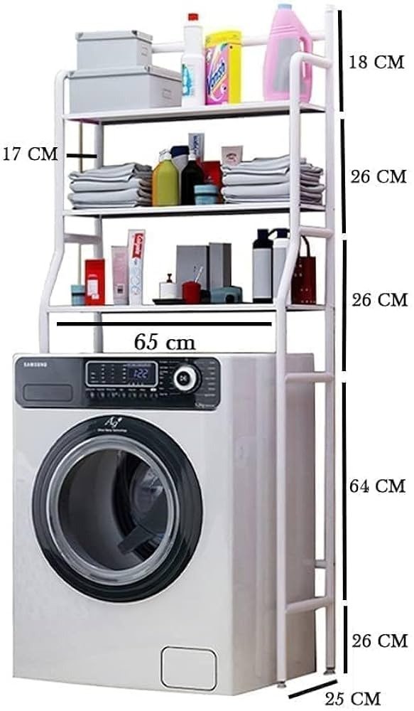 Three Layers Washing Machine Storage Shelf Rack